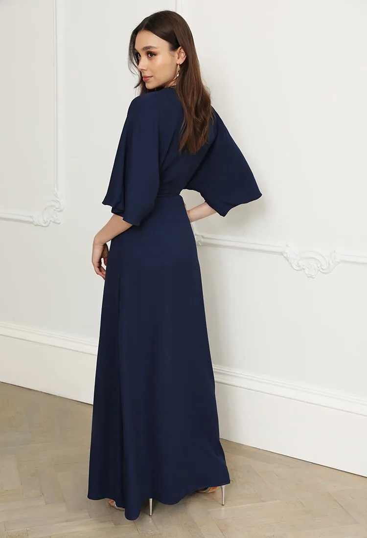 Alessandra navy sample kimono