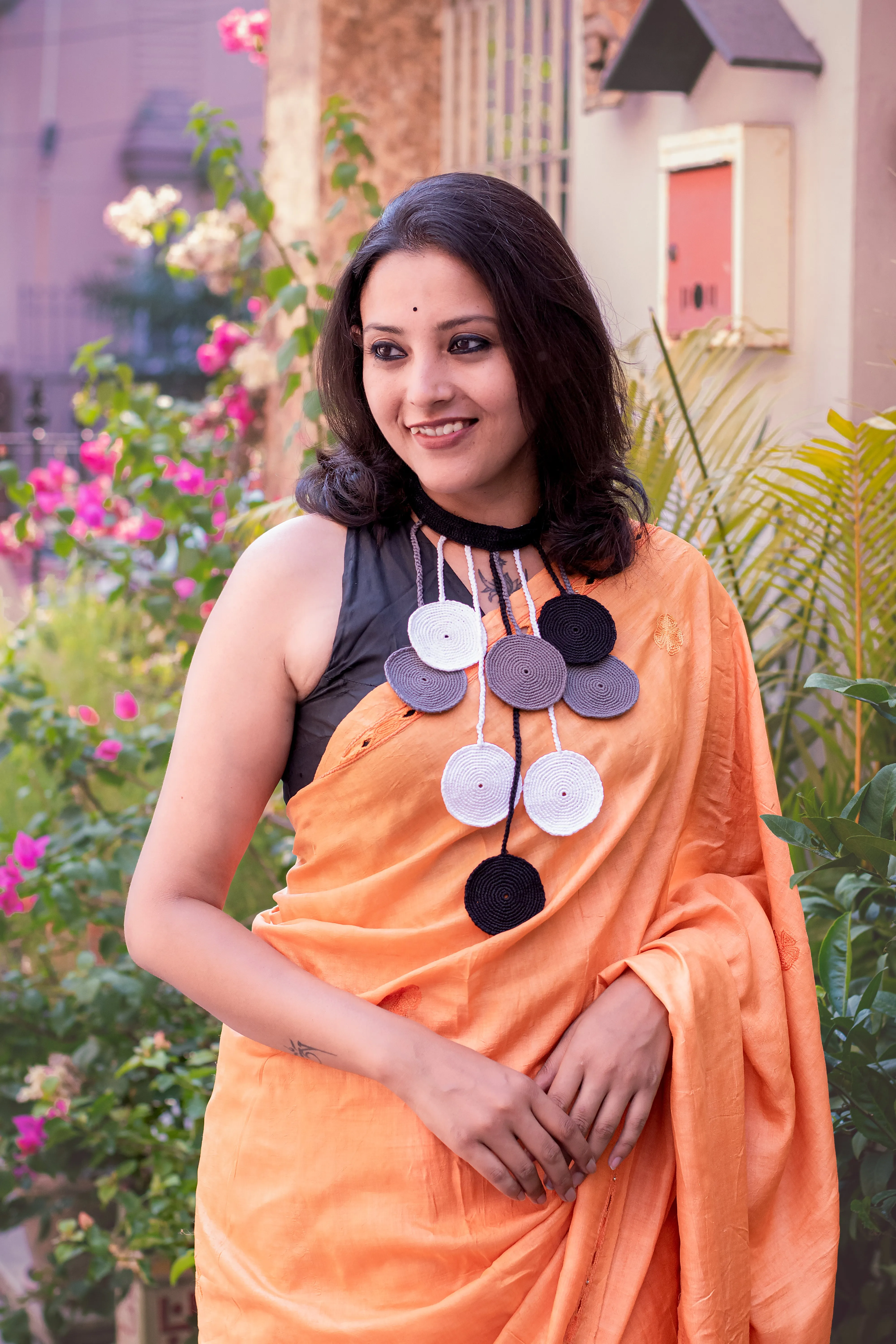Aradhana Crochet Necklace & Earrings  set