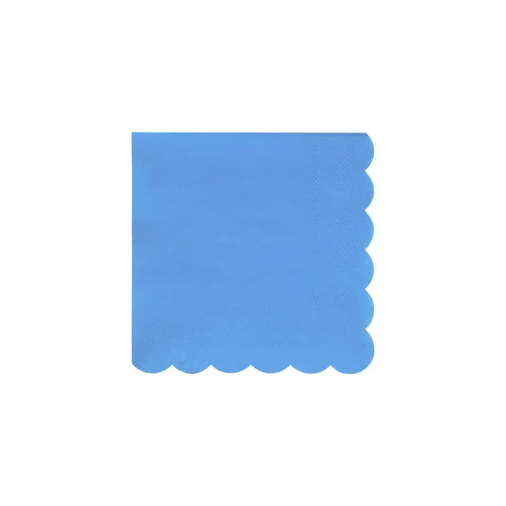 Bright Blue Small Napkins