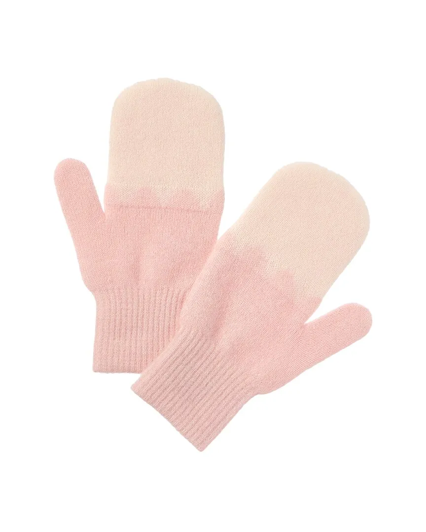 Brodie Cashmere Scallop Contrast Cashmere Mittens