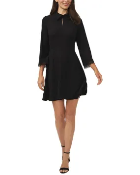 Cece Collared Scallop Embroidery Dress