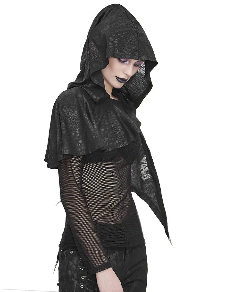 Devil Fashion Dark Crystal Womens Apocalyptic Hooded Cape