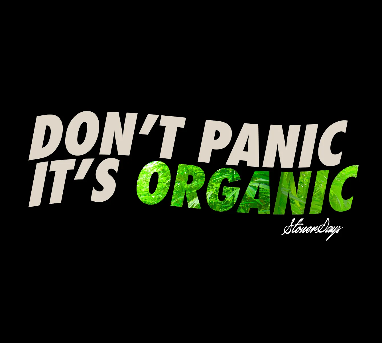 DONT PANIC GREENS WOMENS RACERBACK