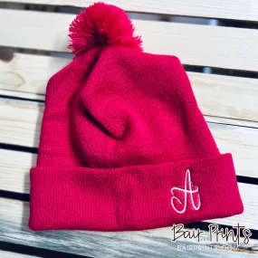 Embroidered Monogram Beanie