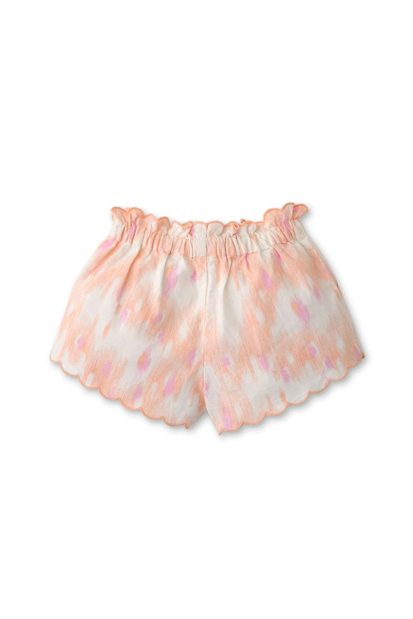 Gingersnaps Ikat Print Scallop Shorts