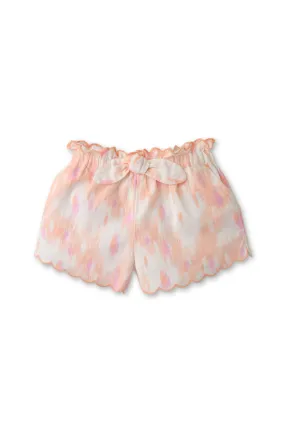 Gingersnaps Ikat Print Scallop Shorts