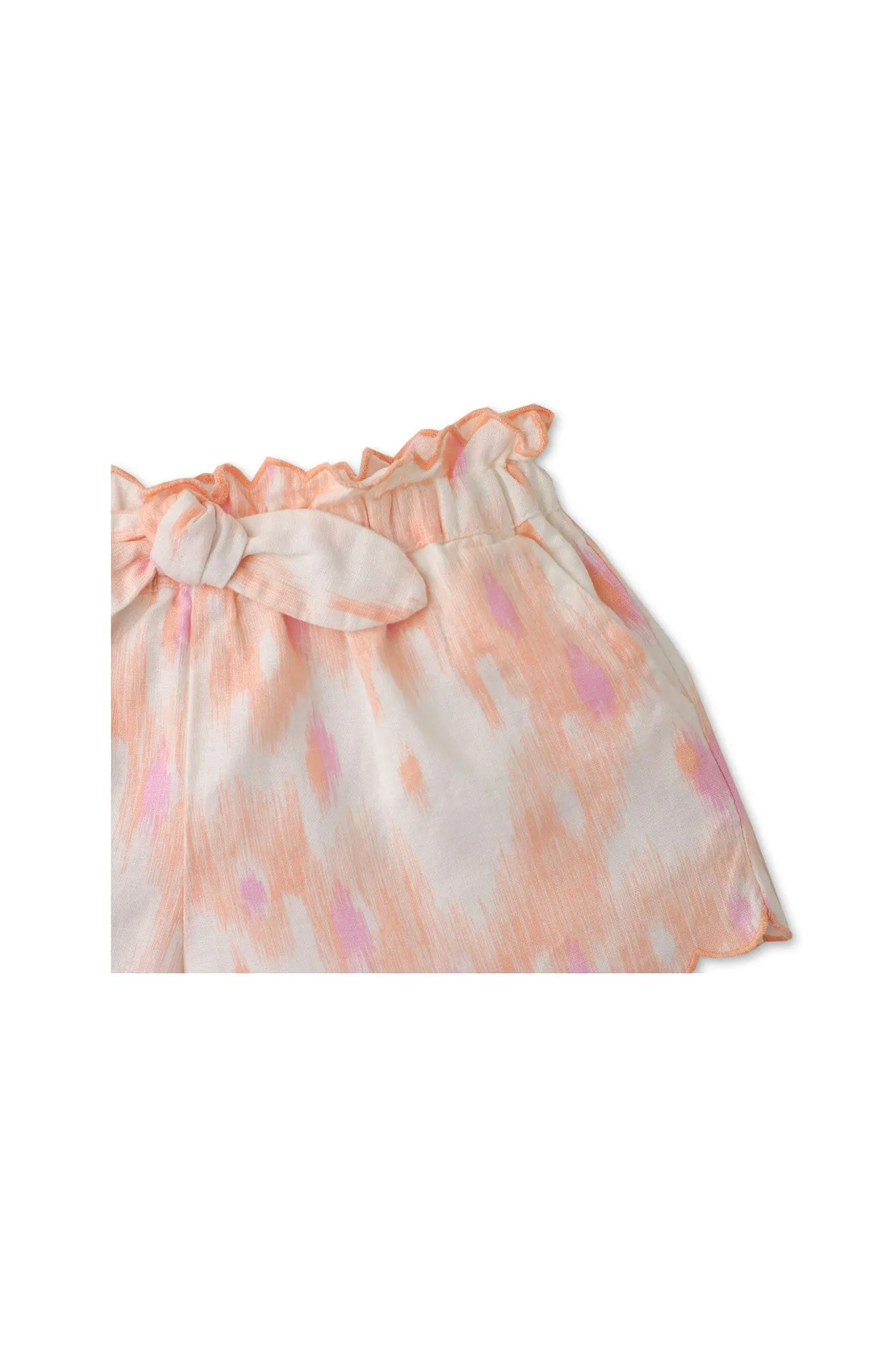 Gingersnaps Ikat Print Scallop Shorts