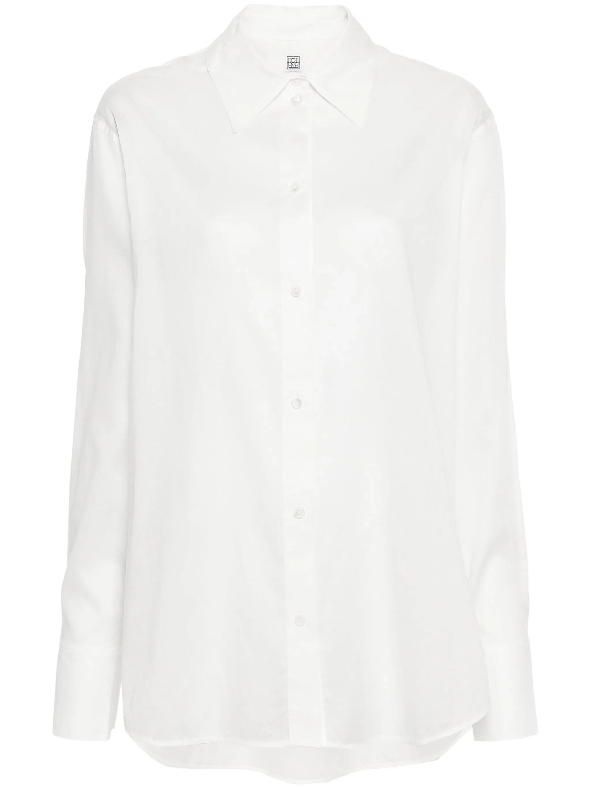 Kimono-Sleeve Poplin Shirt