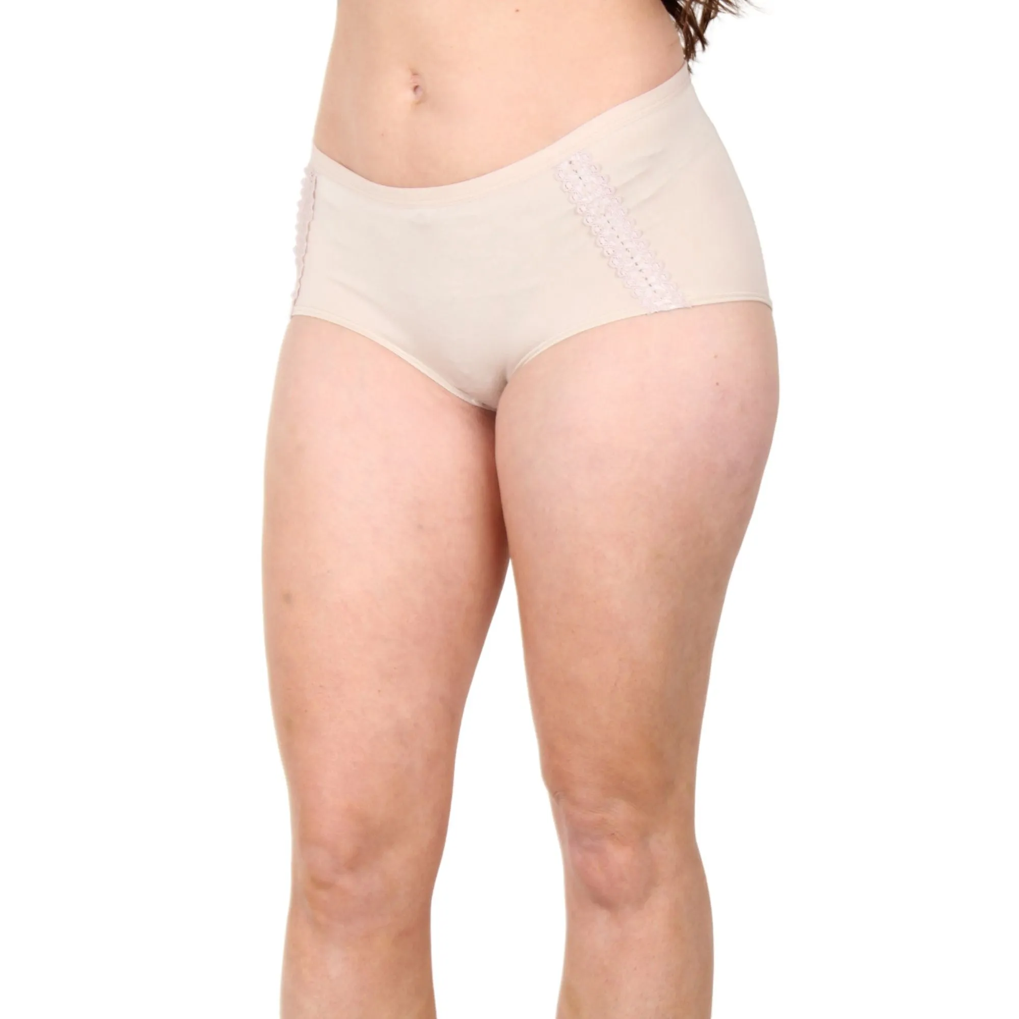 Lux Lace Brief | Buff