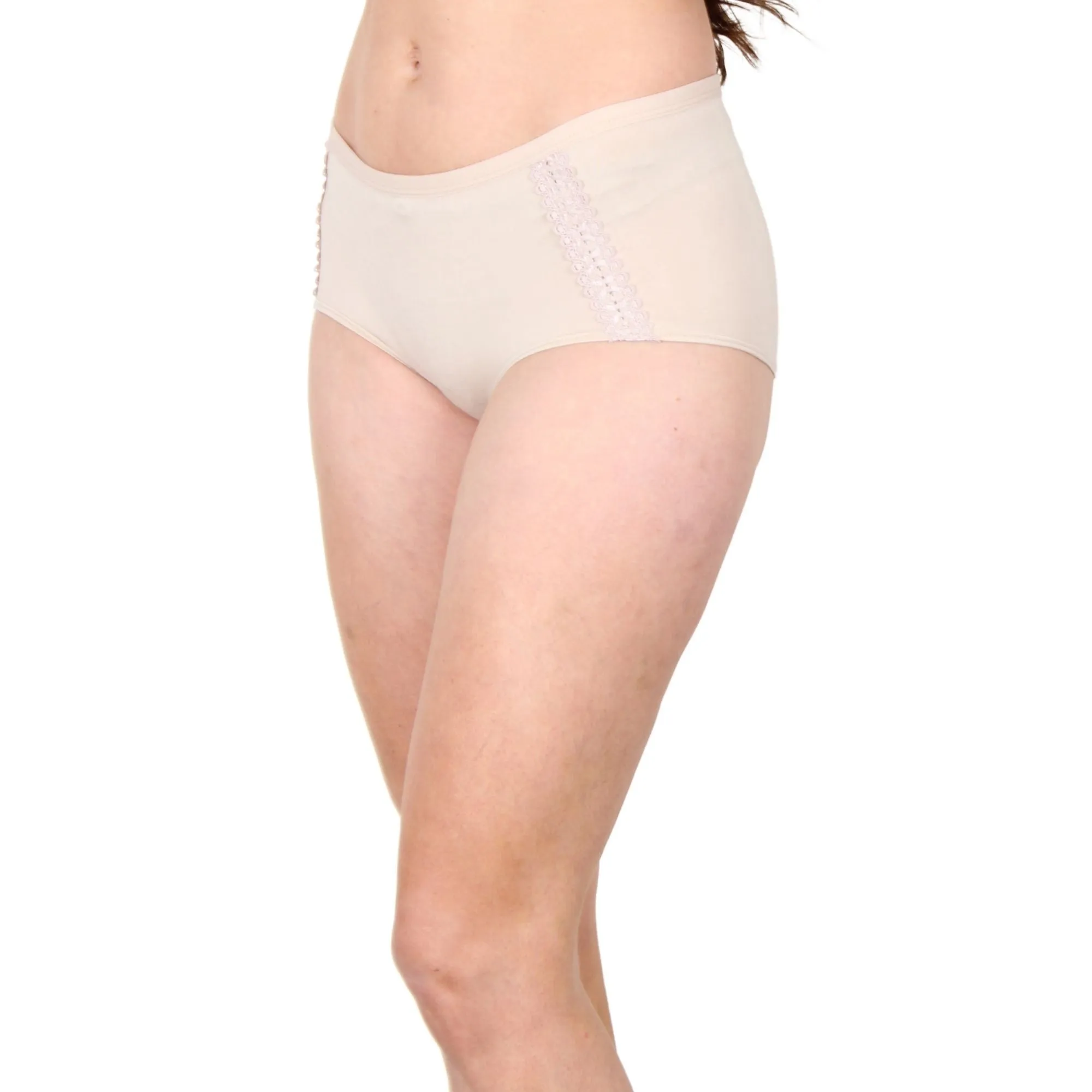 Lux Lace Brief | Buff
