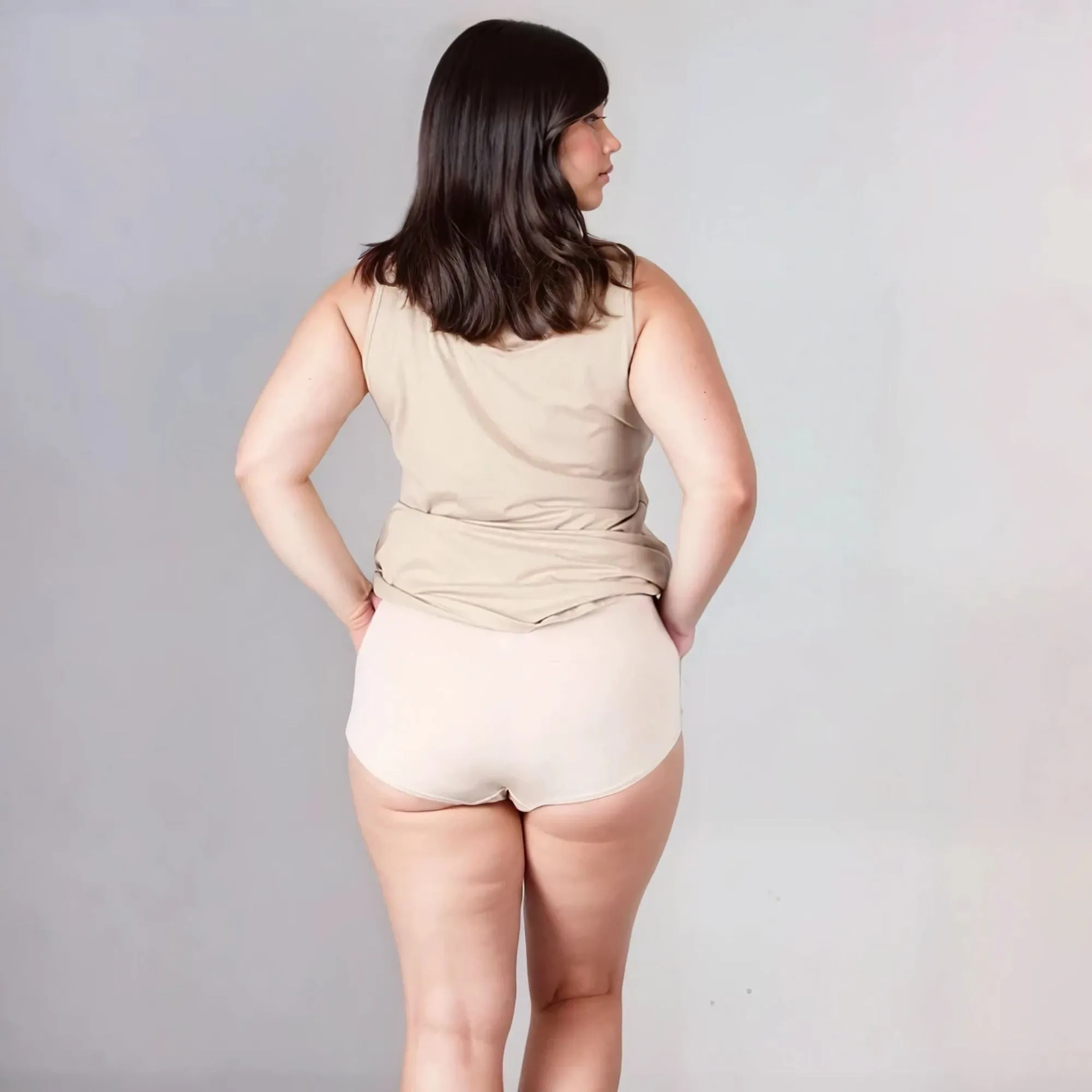 Lux Lace Brief | Buff