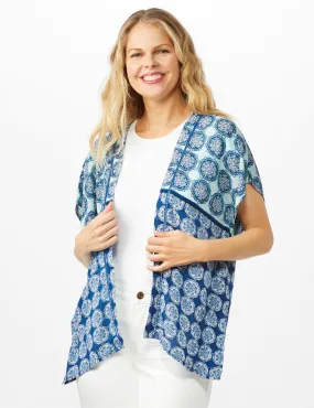 Medallion Print Kimono