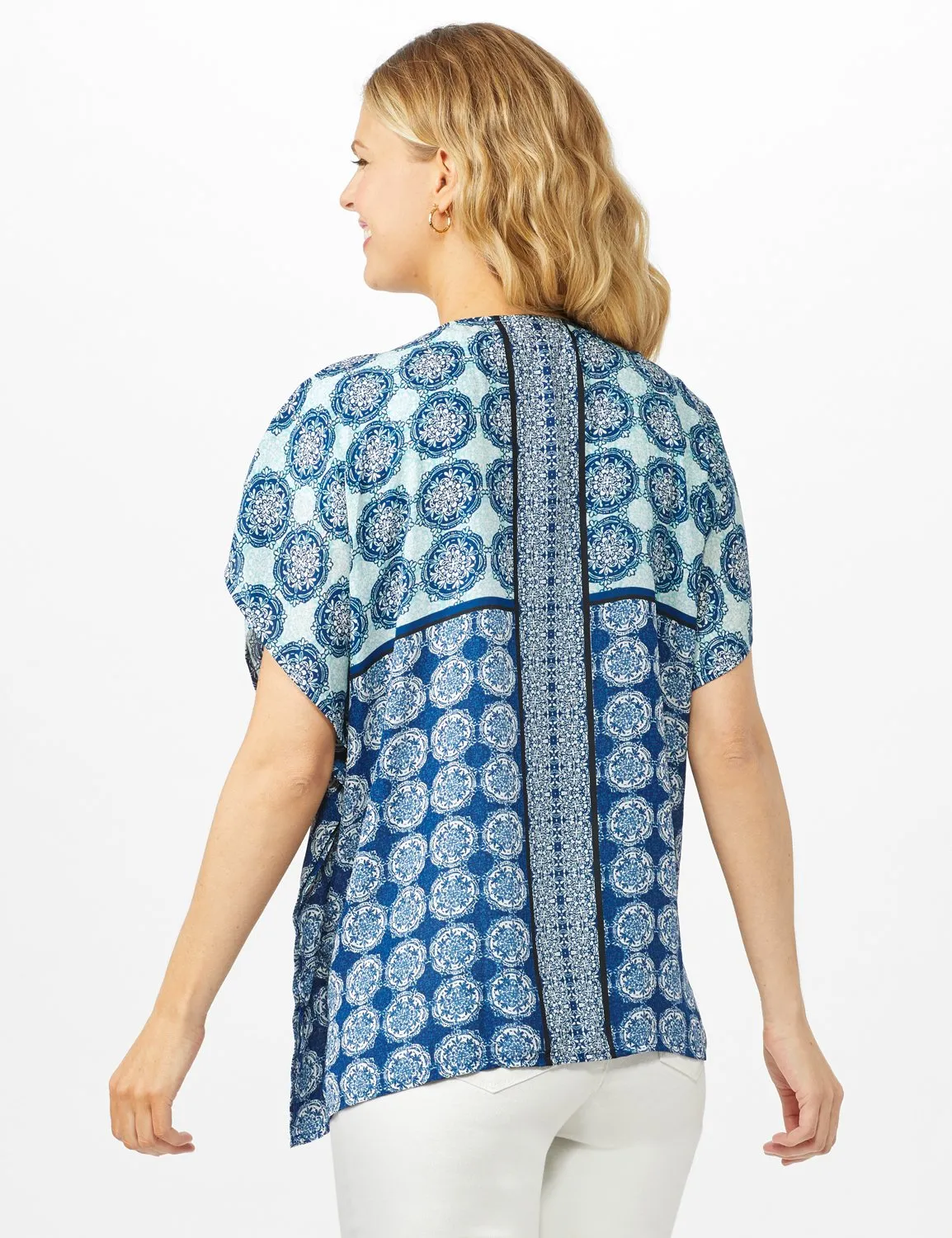 Medallion Print Kimono