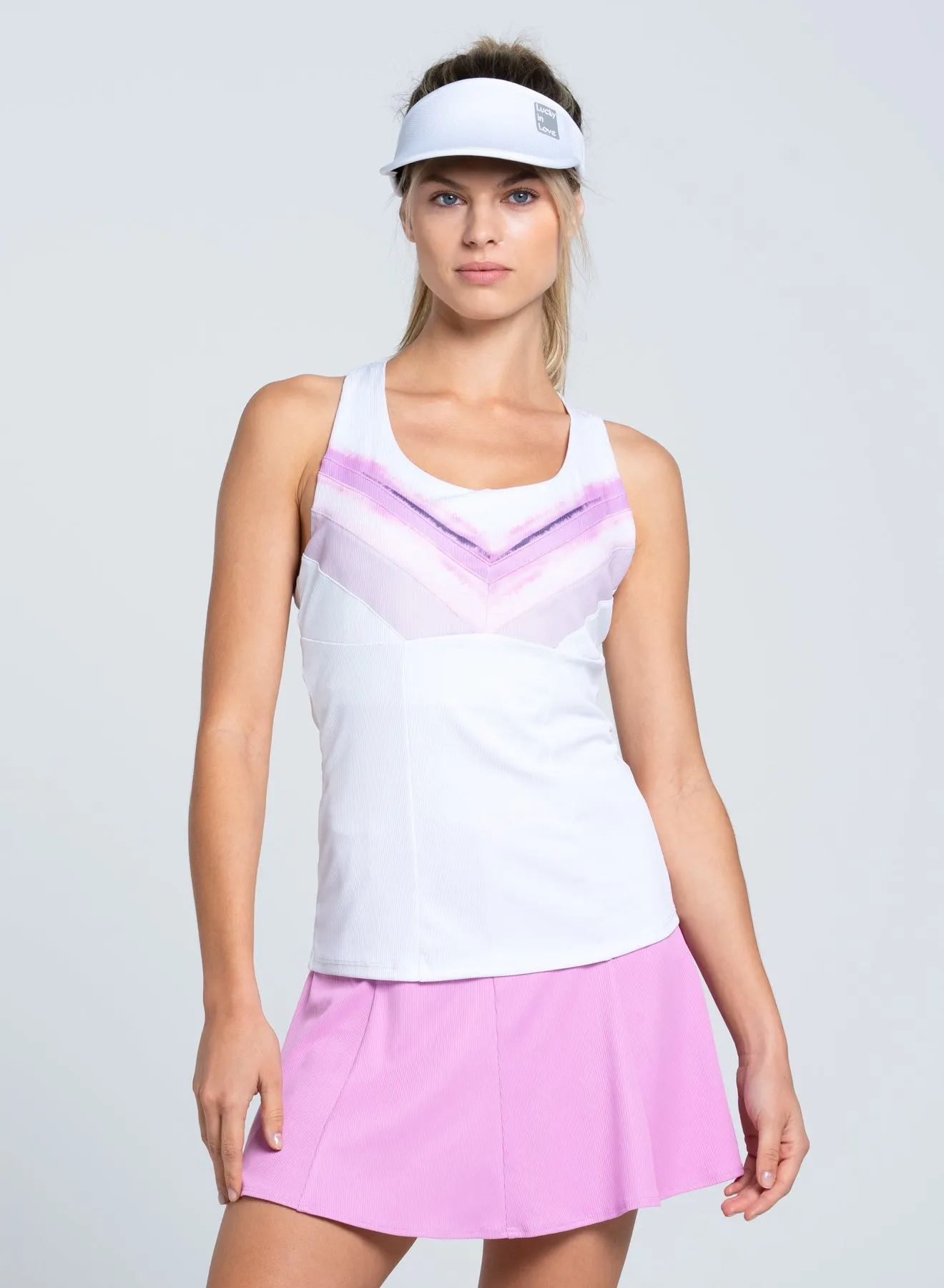 Mystic Petal Racerback Tank With Bra