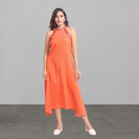 Orange Tunic Top For Women | Mirror Work | Daily Casual Wear | Stylish