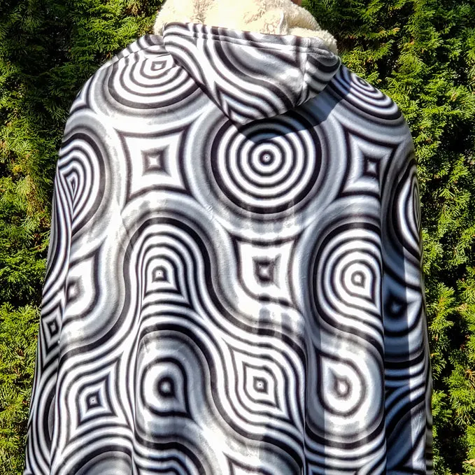 Psychedelic Cape (UV/RGB, Eco-Friendly, Plush, Unisex) | THUMBPRINT