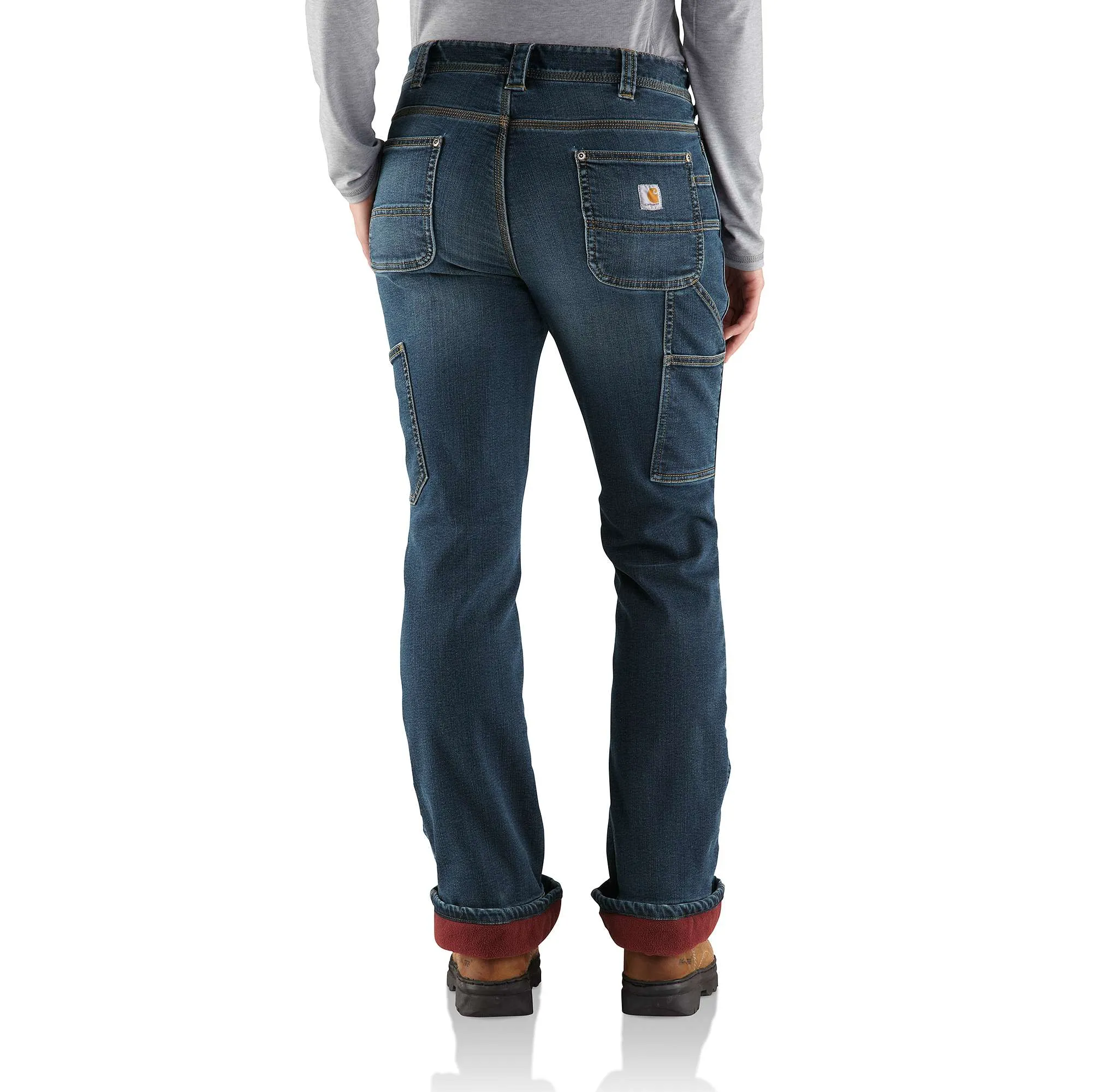 Relaxed-Fit Denim Fleece-Lined Roscoe Dungaree