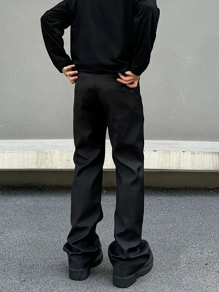 Relaxed-Fit Drape Pockets Pants