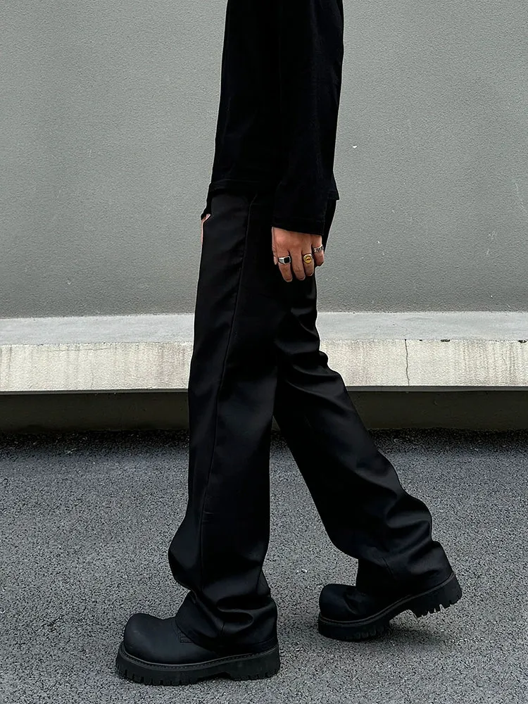 Relaxed-Fit Drape Pockets Pants