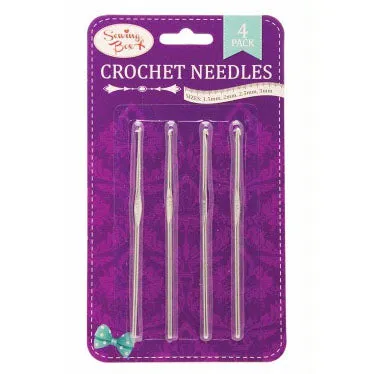 Sewing Box Crochet Needles 4 Pack