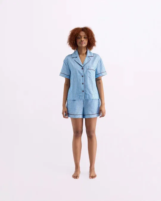 SHORT SLEEVE SHIRT | ICED CHOCOLATE STRIPES