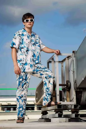 Unisex Relaxed Fit Printed Coord Set