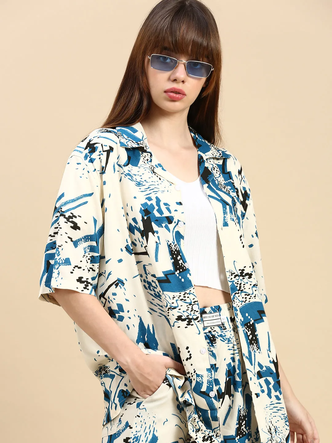 Unisex Relaxed Fit Printed Coord Set