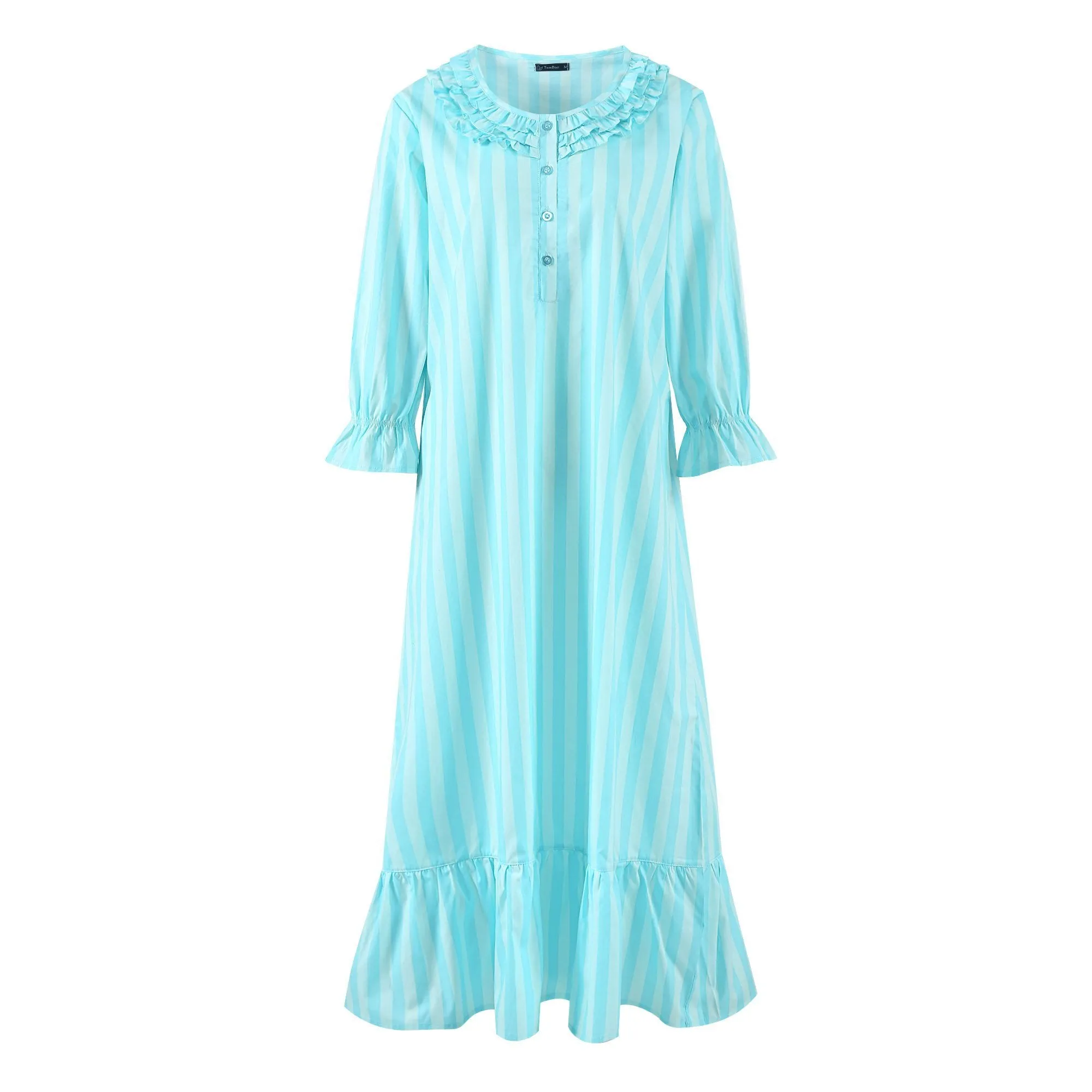 Women's Cotton Poplin Mid-Calf Gown