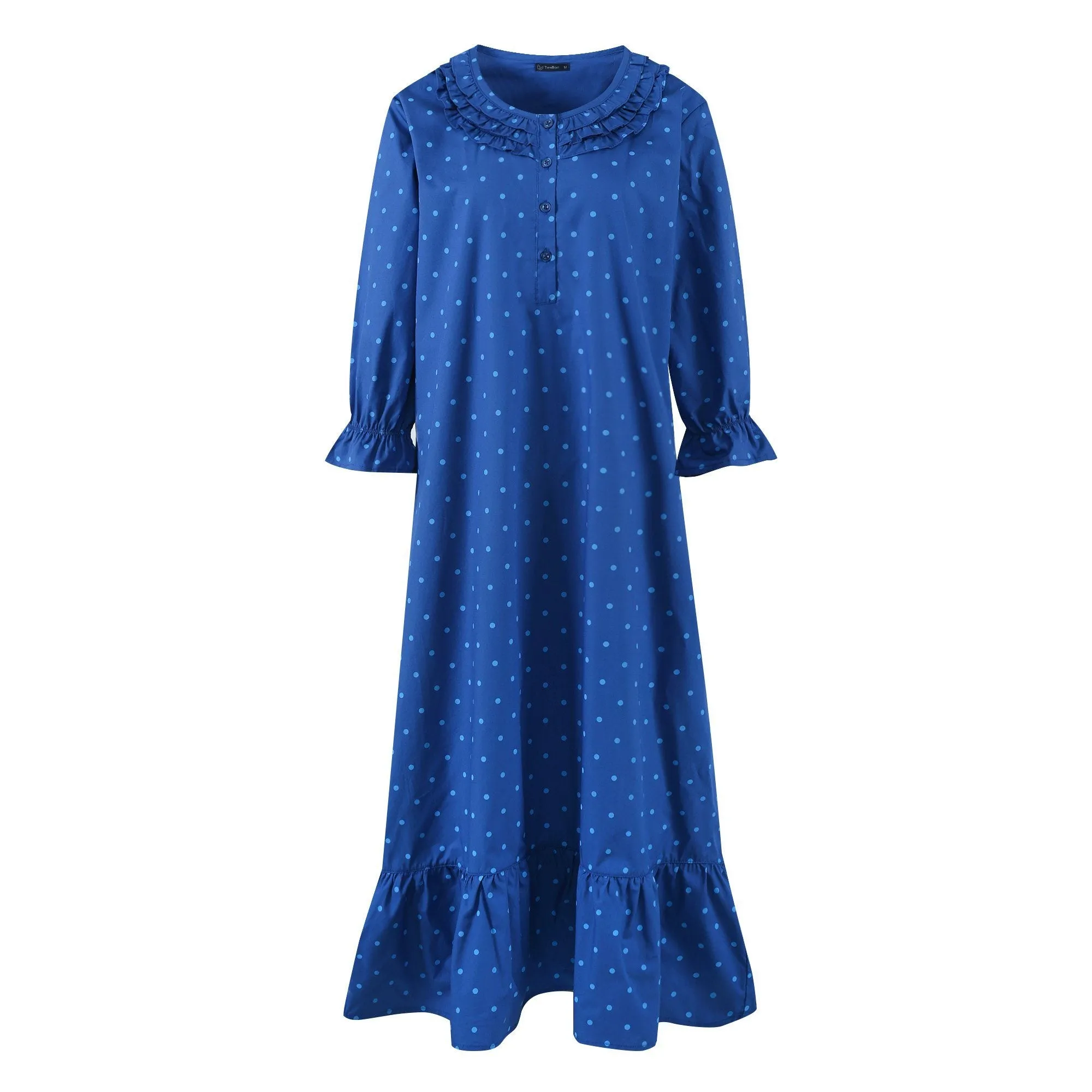 Women's Cotton Poplin Mid-Calf Gown